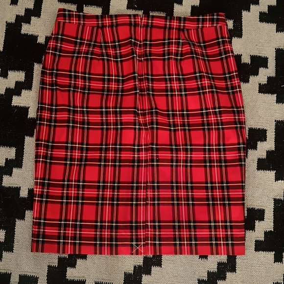 J Crew Factory Plaid Pencil Skirt - Picture 2 of 4